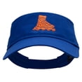 thumbnail image 1 of Orange Skate Embroidered Cotton Twill Sun Visor - Royal OSFM, 1 of 5