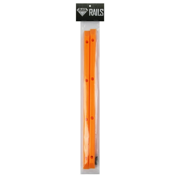 Orange Skateboard Rails Old School Plastic with Mounting Screws by Black Diamond