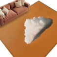 thumbnail image 1 of Orange Sky Area Rug 8x10 Washable Rug Non Slip Abstract Sky White Minimalist Large Area Rug Soft Stainresistant Indoor Floor Carpet for Living Room Bedroom Home Office Dining Room Nursery, 1 of 9