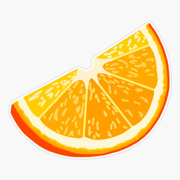 Orange Slice Er, Phone Decal Water Bottle Stickers Car Decals, Funny Birthday Gift