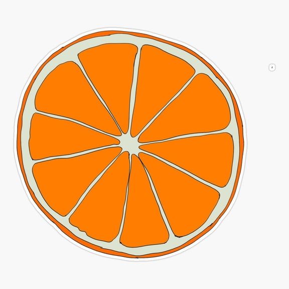 Orange Slice Er, Phone Decal Water Bottle Stickers Car Decals, Funny Birthday Gift