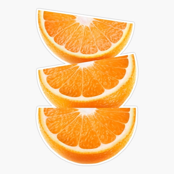 Orange Slices On Top Of Each Other Er, Phone Decal Water Bottle Stickers Car Decals, Funny Birthday Gift