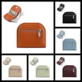 thumbnail image 1 of Orange Small Wallet for Women, Short Foldable with ID Window, Credit Card Slots & Zippered Coin Pocket, 1 of 8