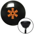 thumbnail image 1 of Orange Snowflake Filled in Black Retro Shift Knob with M16 x 1.5 Insert Shifter, 1 of 1