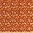 thumbnail image 1 of Ambesonne Orange Fabric by the Yard Upholstery, Retro Paisley Flowers, 3 Yards, Redwood Orange Cream, 1 of 4