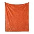 thumbnail image 1 of Orange Soft Flannel Fleece Blanket, Plain Background Illustration with Warm Hot Colors Retro Style Bohemian Design Artwork, Cozy Plush for Indoor and Outdoor Use, 70" x 90", Orange, by Ambesonne, 1 of 5