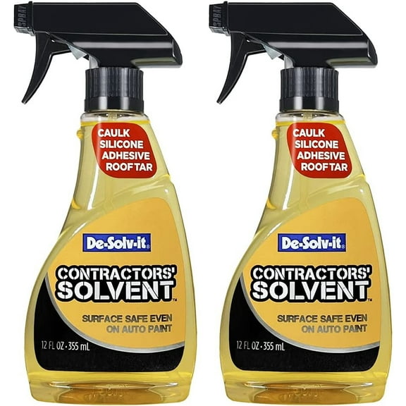 Orange Sol Contractor Solvent - Mineral Spirits, Safe To Use - 2 Pack, 12 oz, Orange