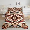 thumbnail image 1 of Orange Southwestern Twin Comforter Set,Tribal Aztec Bedding Set,Geometric Diamond Bedding Comforter Sets,Western Country Vintage Floral Decor Duvet Insert, 1 of 6