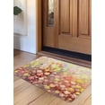 thumbnail image 1 of Orange Spring Floral Door Mat&nbsp;Indoor Outdoor Entrance, Non Slip Rug for Kitchen Bathroom Entryway Rug, Modern Oil Painted Daisy Botanical Washable Doormat Floor Mat 20x31.5 Inch, 1 of 8