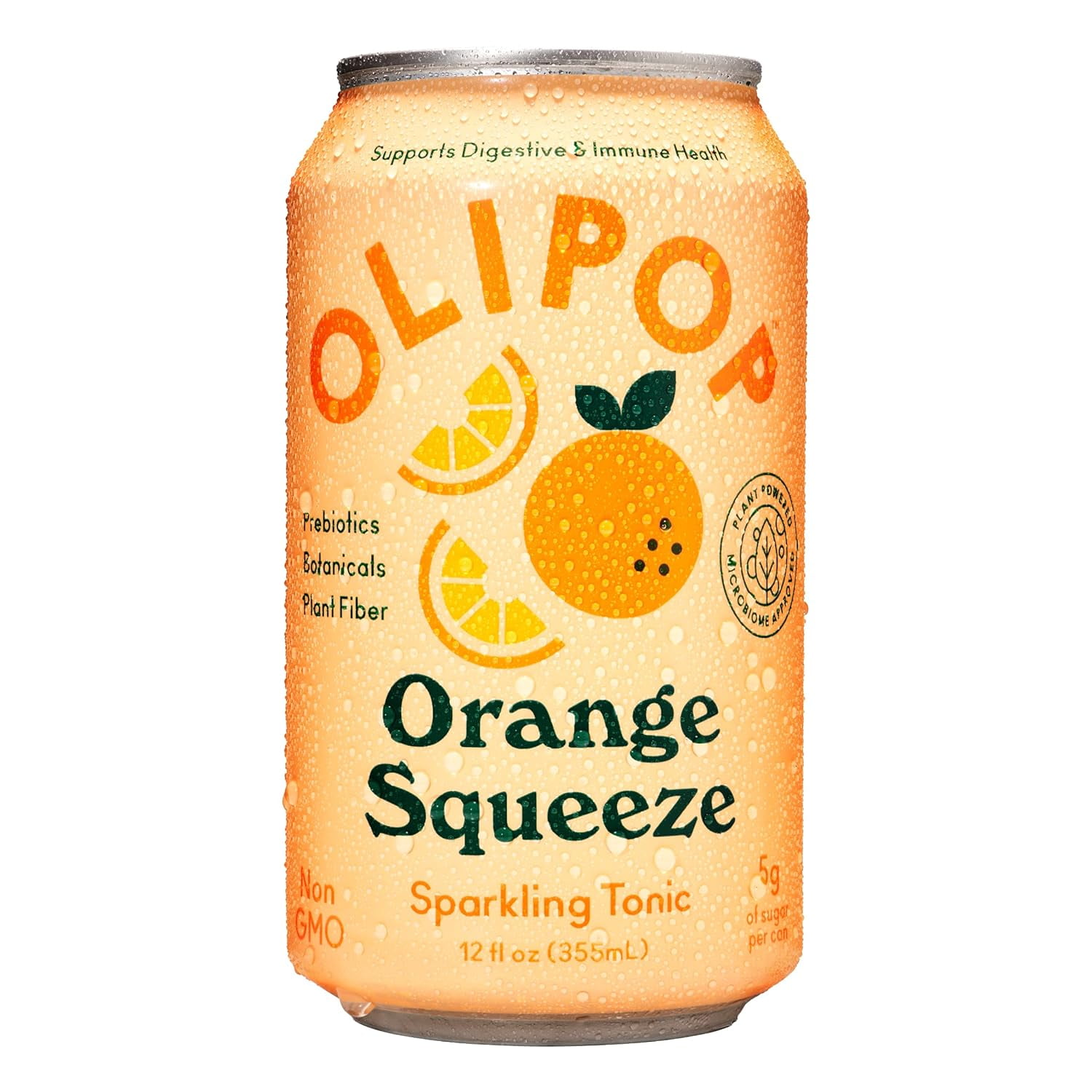 Orange Squeeze Sparkling Tonic, Healthy Soda, Prebiotic Soft Drink ...