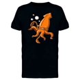 thumbnail image 1 of Orange Squid Cartoon Tee Men's -Image by Shutterstock, 1 of 2