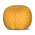 thumbnail image 1 of Orange Storage Toy Bag Chair, Ethnic Style Traditional Design Composed of Geometric Drawings in Monotone, Stuffed Animal Organizer Washable Bag, Small Size, Marigold and White, by Ambesonne, 1 of 3