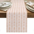 thumbnail image 1 of Orange Stripe Table Runner - 60 Inch Long, Kitchen Dining Table Runner Dresser Scarves, Modern Abstract Art Vertical Stripes Beige Farmhouse Decor for Coffee Tables Wedding Party Banquet, 1 of 8