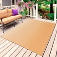 thumbnail image 1 of Orange Striped Outdoor Rug for Patio/Deck/Porch, Non-Slip Large Area Rug 6 x 9 Ft, Modern Minimalist Vertical Stripes Art Indoor Outdoor Rugs Washable Area Rugs, Reversible Camping Rug Carpet Runner, 1 of 8