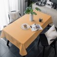 thumbnail image 1 of Orange Striped Table Cloth Waterproof Tablecloths, Modern Minimalist Vertical Stripes Art Tablecloth Dining Table Cover for Kitchen Party Tabletop Outdoor, Rectangle Tablecloth 54x108 Inch, 1 of 8