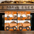 thumbnail image 1 of Orange Striped Truck Kitchen Towels Set of 3, Farmhouse Stripes Modern Art Absorbent Dish Towels for Kitchen, Microfiber Hand Towel, Quick Drying Tea Towel for Cleaning Decorative Dishcloths, 1 of 7