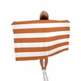 thumbnail image 1 of Orange Stripes Beach Towels Oversized Super Absorbent, Simple Orange White Texture Lightweight Bath Towel Quick Dry Sets For Bathroom/Pool/Rv Camping/Beach Play/Gym Room/Picnic 31"x62", 1 of 8