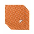 thumbnail image 1 of Orange Stripes Cloth Napkins Set of 8 Reusable Dinner Napkins, Simple Geometric Modern Monochrome Cocktail Napkin Washable Table Napkins for Wedding/Holiday Party/Baby Shower 20"x20", 1 of 7