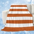 thumbnail image 1 of Orange Stripes Cooling Blanket, Lightweight Breathable Summer Throw Blanket with Double Sided Cold Effect, Simple Orange White Texture Picnic Beach Blankets Bed Sheet for Hot Sleepers 40"x60", 1 of 8