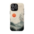 thumbnail image 1 of Orange Sun Mountain Dawn Misty Forest Art Phone Case with iPhone 17 to 11 Pro Max, 1 of 2