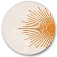 thumbnail image 1 of Orange Sun Print On Beige I 23 in x 23" Painting Art Prints, by Designart, 1 of 5