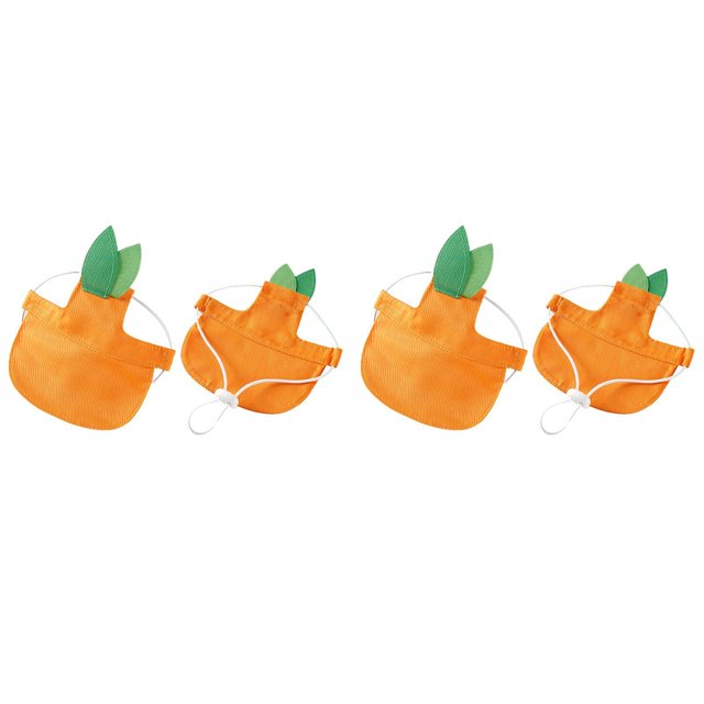 Orange Sunblock Binding Hat Outdoor Sun Hood For Dogs Cat 2024 New Dog