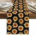 thumbnail image 1 of Orange Sunflowers Fall Table Runner - 72 Inch Long, Kitchen Dining Table Runner Dresser Scarves, Thanksgiving Botanical Floral Farmhouse Decor for Coffee Tables Wedding Party Banquet, 1 of 8