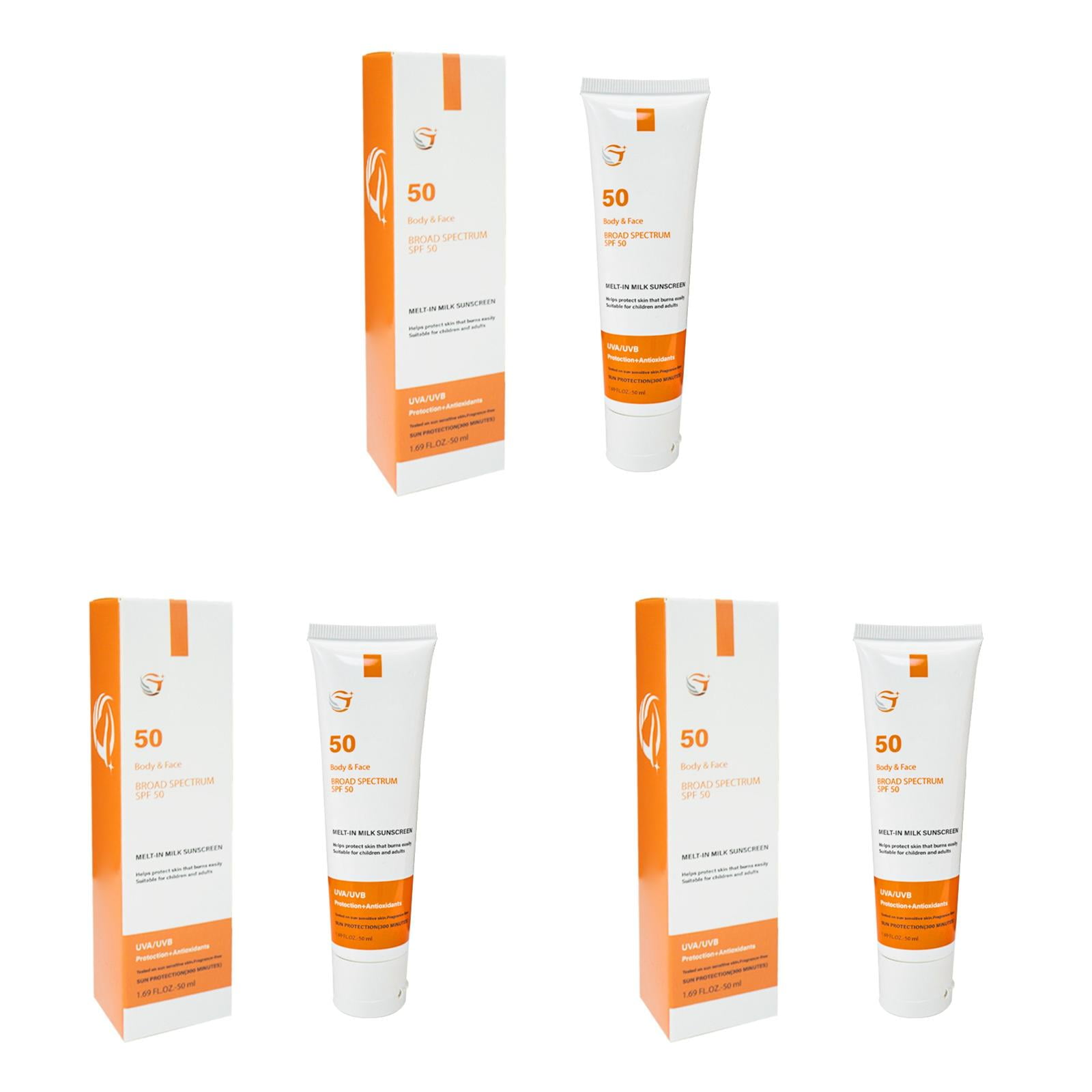Orange Sunscreen Student Training Full Body Sunscreen Sunscreen Non