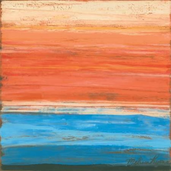 Orange Sunset Canvas Art - Melissa Lyons (24 x 24)