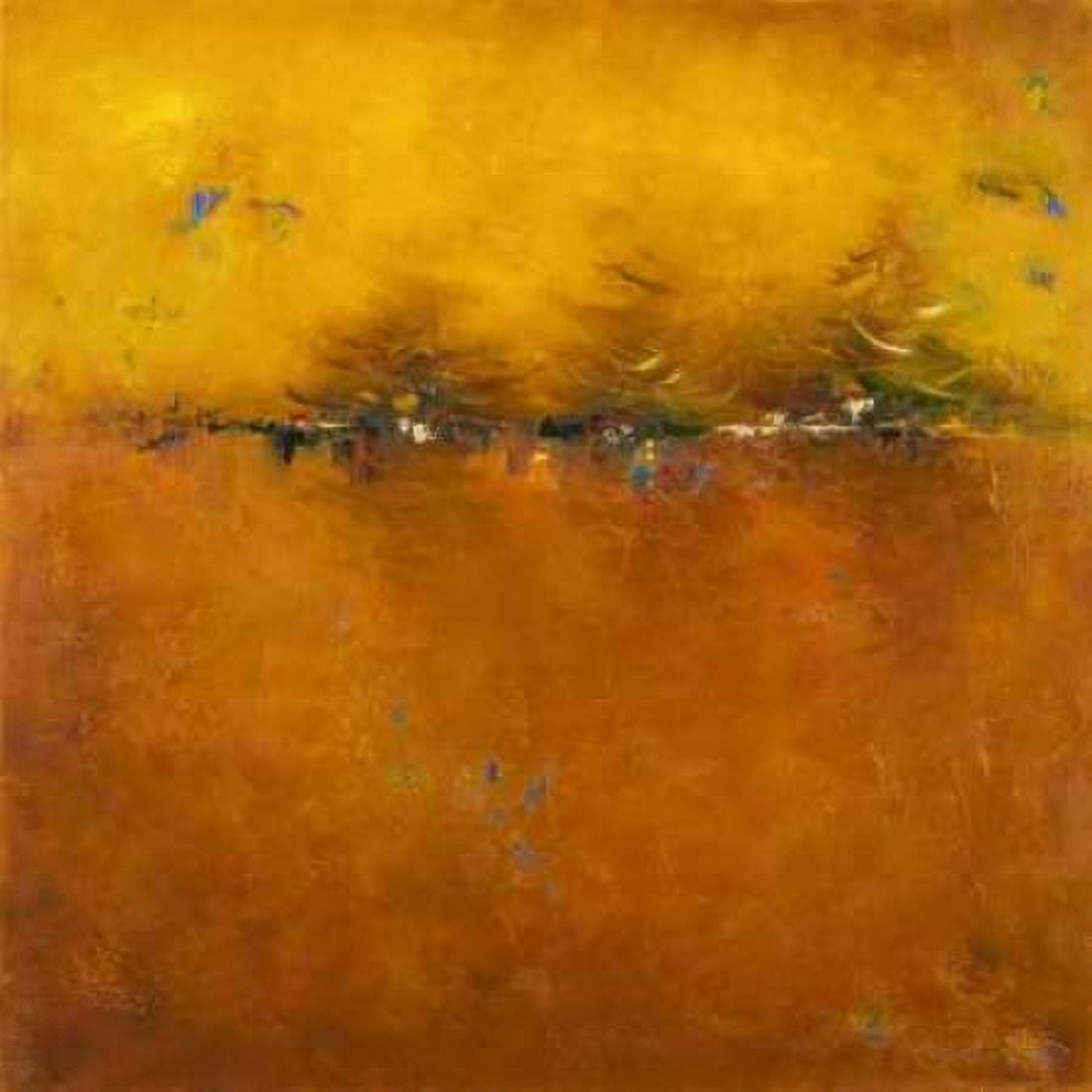 Orange Sunset Canvas Art - Patricia Pinto (24 x 24)