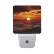 Orange Sunset LED Night Light with Smart Sensor Plug Into Wall Dusk to Dawn 2 packs