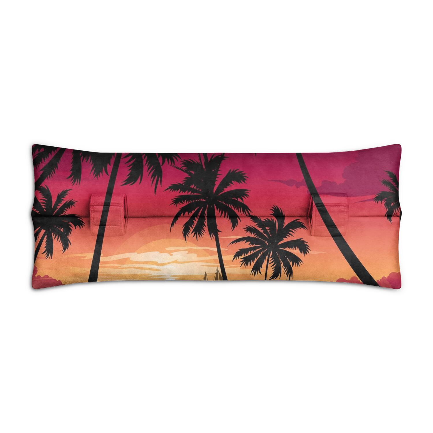 Orange Sunset Mastectomy Pillow - Universal Fit Car Seatbelt Protector for Women