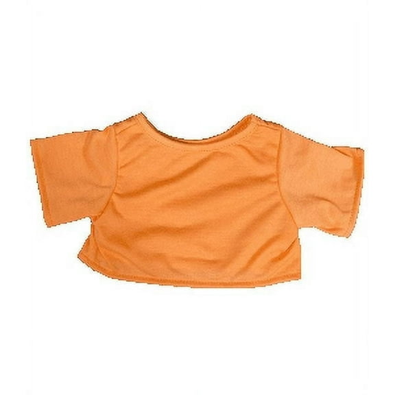 Plush Gear Orange T-Shirt for 14"-18" Plush Toys, Soft Cotton Shirt Outfit for Stuffed Animals & Dolls