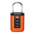 thumbnail image 1 of Orange-TSA Code Lock for Travel Luggage, Changeable Password, for Subscribers, Document, Design, Durable Cabinet Padlock, 1 of 3