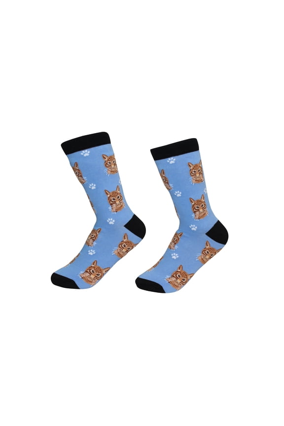 Orange Tabby Cat Breed Socks Unisex Sock Daddy by E&S Pets