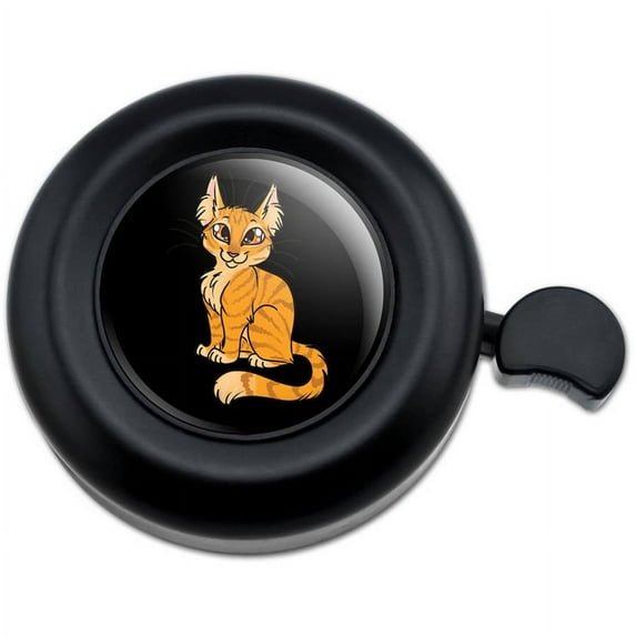 Orange Tabby Cat Pet Bicycle Handlebar Bike Bell