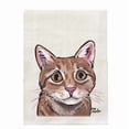 thumbnail image 1 of Orange Tabby Cat Towel, Farmhouse Kitchen Decor, 1 of 2