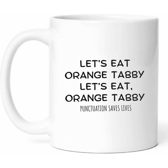 Orange Tabby Mug - Playful Coffee Cup - Funny Gift For Cat Lovers - Feline Companion Novelty Drinkware - Cat Enthusiast Tea Mugs - Pet Parent Hot And Cold Drink Cups - Cat Owner Gift - 11 oz Ceramic