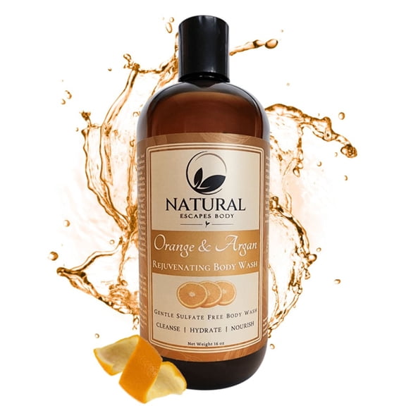 Orange Tangerine Moisturizing Body Wash | Organic Body Wash for Soft, Smooth Skin