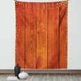 thumbnail image 1 of Orange Tapestry, Wooden Rustic Texture Image with Natural Patterns Oak Timber Tree Floor Print, Wall Hanging for Bedroom Living Room Dorm Decor, 60W X 80L Inches, Orange Marigold, by Ambesonne, 1 of 5