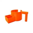 thumbnail image 1 of Orange Tea Cup Holder with Side Storage - 10cm Diameter Anti- Coffee Mug Holder with Comfort Grip Handle - for Hot/Cold Drinks Indoor & Outdoor Use, 1 of 5
