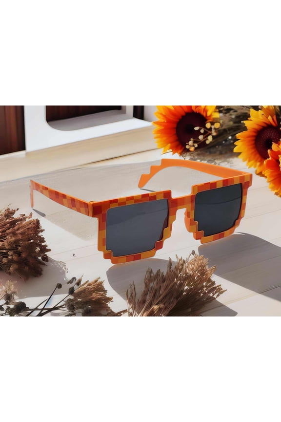 Orange Thug Life Sunglasses Trendy Sunglasses Trick Toy Thug Life Glasses