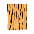 thumbnail image 1 of Orange Tiger Stripe Throw Blanket, Fluffy Soft Cozy Blanket Flannel Plush Microfiber Couch Throw, 50"x40", 1 of 8