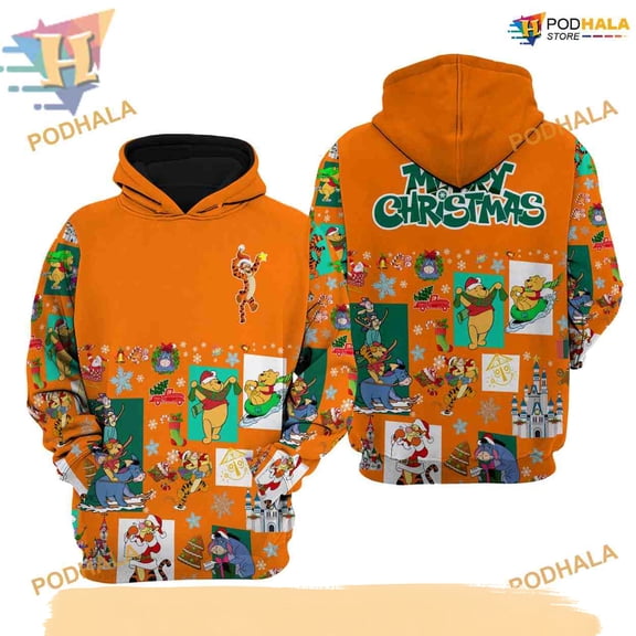 Orange Tigger Disney Holiday Hoodie, Funny Xmas Gifts