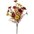 thumbnail image 1 of Orange Tone Artificial Fall Floral Pick, Mixed Autumn Simulation Flower Stem, DIY Vase Arrangement Centerpiece Decor For Halloween Thanksgiving Farmhouse Indoor Home, 1 of 9