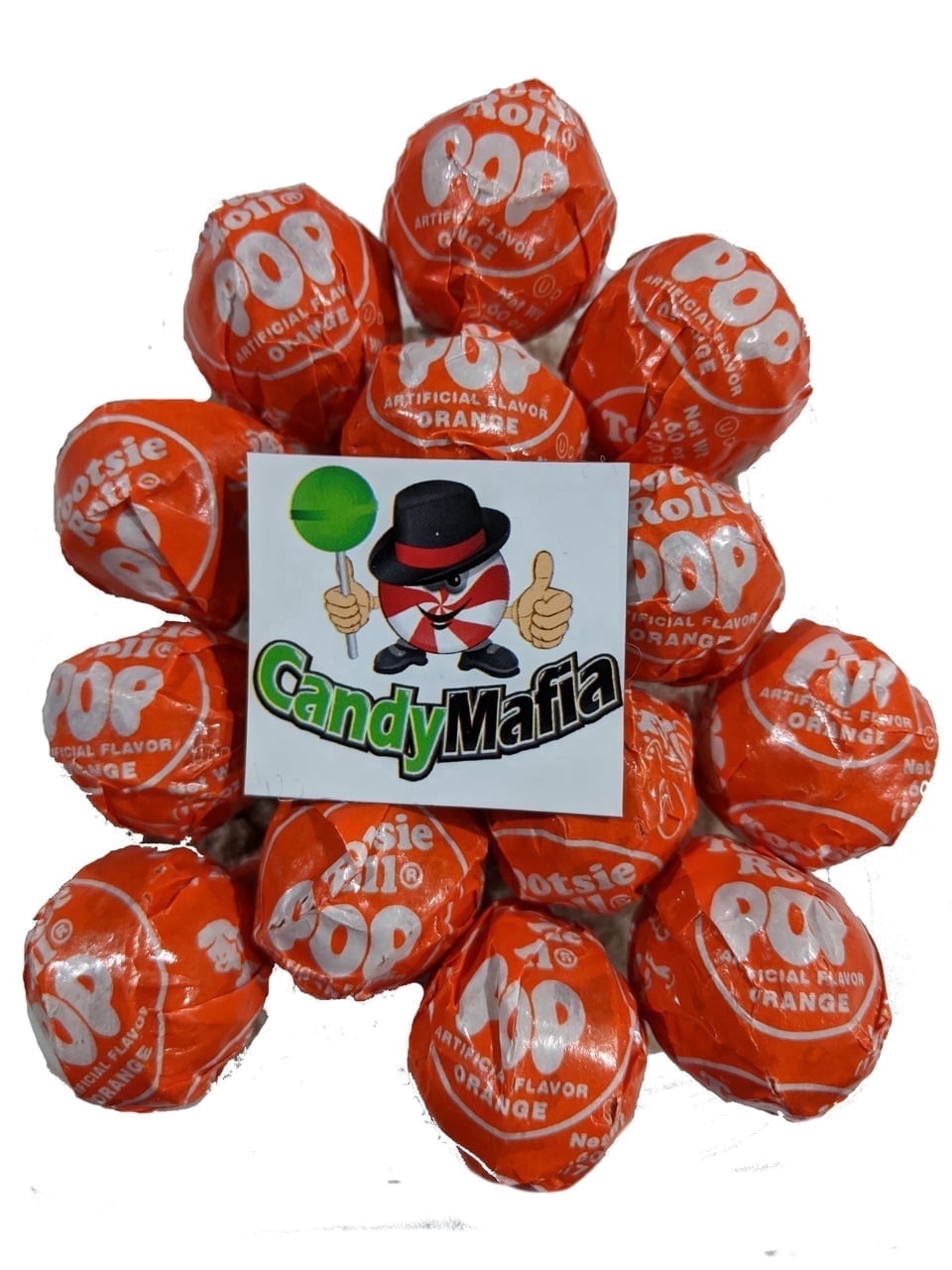 Tootsie Orange Lollipops, Approx. 60 Count Bulk, Fresh CandyMafia