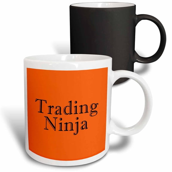 3drose, Orange Trade Ninja, 11oz Magic Transforming Mug