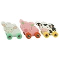 thumbnail image 1 of Orange Tree Toys: First Farm Animals - 3 Wooden Animals On Wheels, Push Toys, Colorful Sheep, Pig & Cow, FSC Certified, Toddlers & Kids Ages 1+, 1 of 10