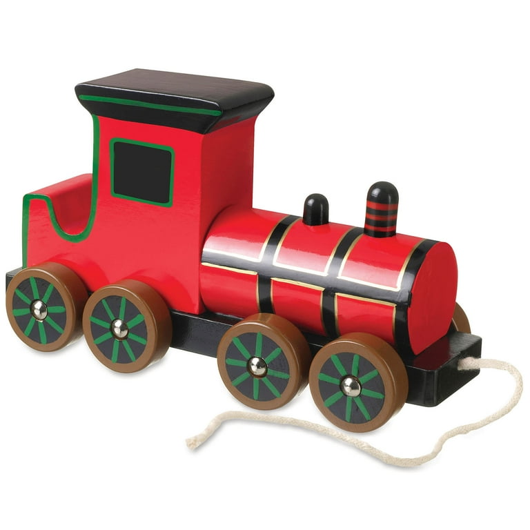 Orange Tree Toys: Pull Along: Steam Train Wooden Toy, Colorful