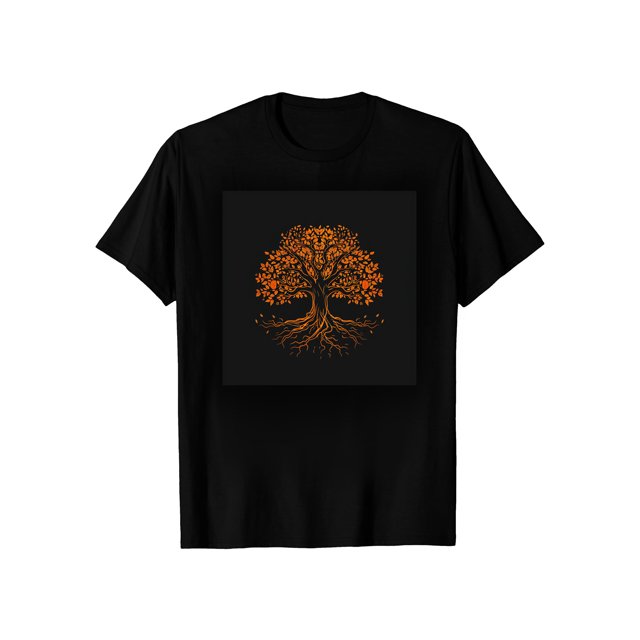 Orange Tree of Life, a symbol of vitality and emotional depth T-shirt ...